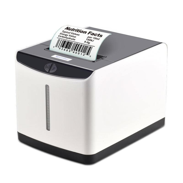 Принтер этикеток и чеков XPrinter XP-Q371UB белый, 203 dpi, USB, Bluetooth 80 мм, термопечать, 2 в 1